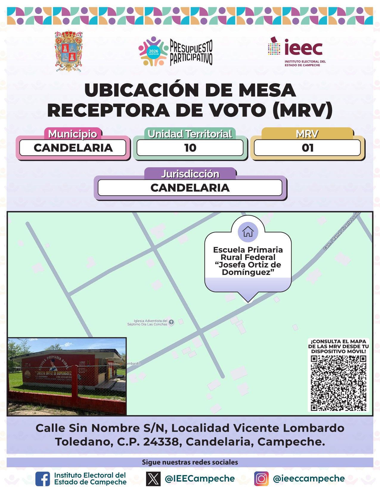 Ubicación de Mesas Candelaria 1